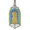 Pendentif Médaille Marie vintage Diamants et émail plique-à-jour 58 Facettes 23191-0420