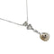Collier Collier diamants et perle fine, or blanc. 58 Facettes 30725