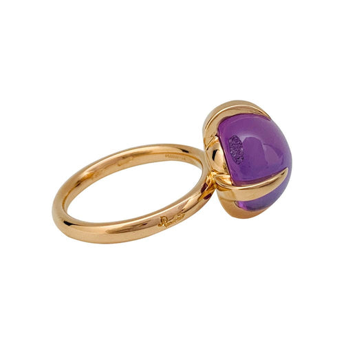Bague 50 Bague Pomellato "Veleno" or rose et améthyste. 58 Facettes 31401