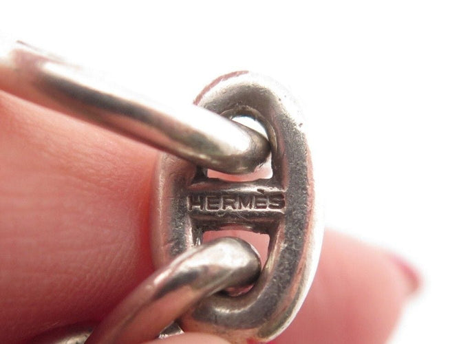 Bracelet bracelet HERMES chaine d'ancre mm 19cm 17 maillons argent 925 58 Facettes 257173