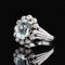 Bague 53 Bague ancienne aigue-marine et diamants 58 Facettes 21-830