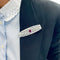Broche Broche Art Déco en platine, rubis et diamants. 58 Facettes 31864