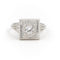 Bague 51 Bague Art déco Or blanc Diamant 58 Facettes 1783263CN