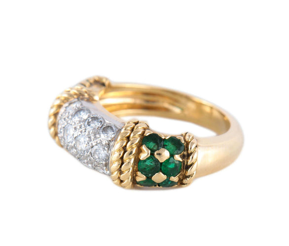Bague BAGUE OR, DIAMANTS & EMERAUDES 58 Facettes BO/2200102
