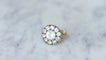 Bague Bague marguerite ancienne pierres du Rhin 58 Facettes