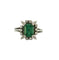 Bague 51 Bague marguerite émeraude et diamants 58 Facettes BO/230030//