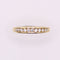 Bague Alliance demi-tour or jaune et diamants serti rail 58 Facettes
