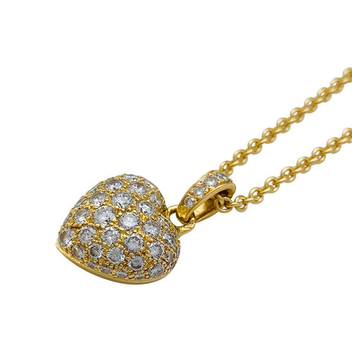 Collier Collier Cartier, "Coeur", or jaune, diamants. 58 Facettes 31312