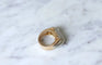 Bague Chevalière or rose et platine diamants 58 Facettes