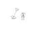 Boucles d'oreilles Boucles d'oreilles Puces Or blanc Diamant 58 Facettes 06426CD