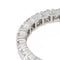 Bague 55.5 Bague Alliance américaine Or blanc Diamant 58 Facettes 2602110CN
