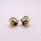 Boucles d'oreilles Boucles d’oreilles ovales en or jaune et Saphirs étoilés 58 Facettes