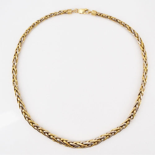 Collier Collier occasion maille palmier 2 ors 58 Facettes 18-113