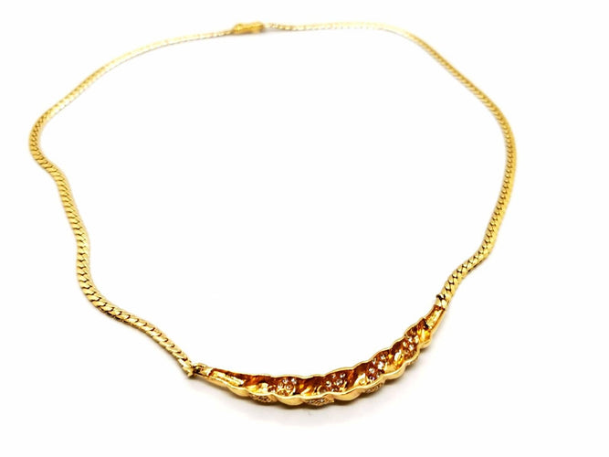 Collier Collier Maille anglaise Or jaune Diamant 58 Facettes 1718914CN