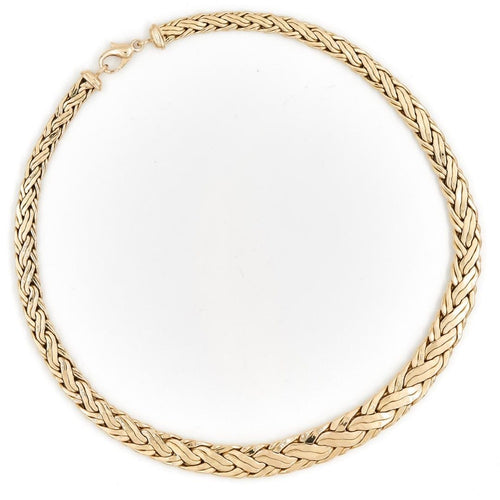 Collier Collier maille anglaise Or jaune 58 Facettes 1856139CN