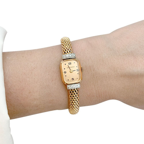 Montre Montre Boucheron en or rose et diamants. 58 Facettes 31461