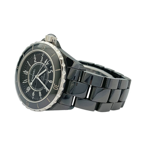 Montre Montre Chanel, "J12", céramique noire. 58 Facettes 31977