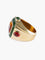 Bague 53 Chanel- Bague Chevalière Citrines, Jade et Or Jaune 58 Facettes