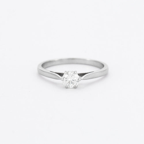Bague 53 Bague Solitaire Diamant 0.30ct 58 Facettes