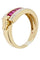 Bague BAGUE GUY LAROCHE RUBIS CALIBRÉS ET DIAMANTS 58 Facettes 039271