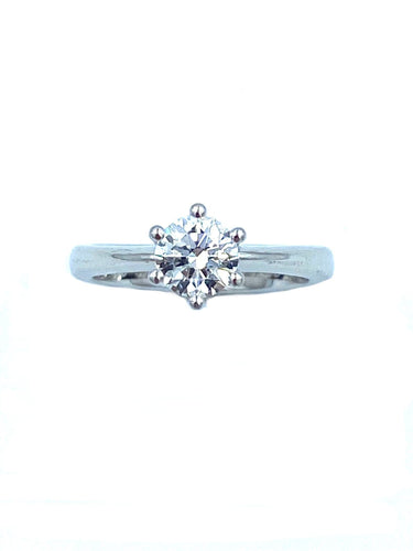 Bague Solitaire Bucherer diamant 0,60ct 58 Facettes