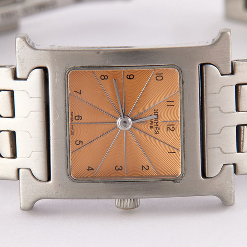 Montre HERMES - montre-bracelet métallique quartz 58 Facettes