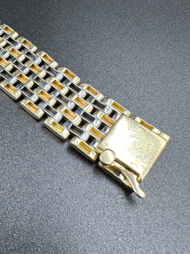 Bracelet CARTIER - Collection Maillons Panthère, bracelet vintage or et acier 58 Facettes