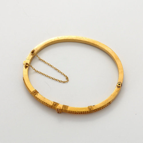 Bracelet Bracelet Jonc Or ciselé 58 Facettes