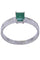 Bague 56 BAGUE ÉMERAUDE ET DIAMANTS 58 Facettes 074111