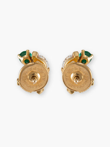 Boucles d'oreilles Boucles d’oreilles émeraudes et diamants 58 Facettes 52