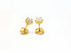 Boucles d'oreilles Boucles d'oreilles Puces Or jaune Diamant 58 Facettes 06429CD
