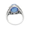 Bague 52 Bague Art Déco en platine, or blanc, saphir 9,6 cts, diamants. 58 Facettes 31595