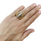 Bague 52 Bague dôme deux ors et diamants. 58 Facettes 30710