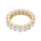 Bague 51 Alliance tour complet diamants princesse. 58 Facettes 32787