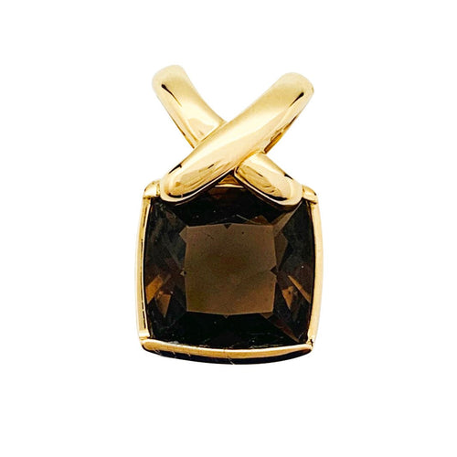 Pendentif Pendentif Chaumet, "Lien", or jaune, quartz fumé. 58 Facettes 30845