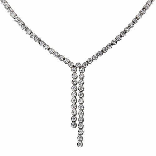 Collier Collier Rivière Or blanc Diamant 58 Facettes 2826007CN