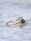 Bague trèfle chrysobéryl oeil de chat et diamants 58 Facettes