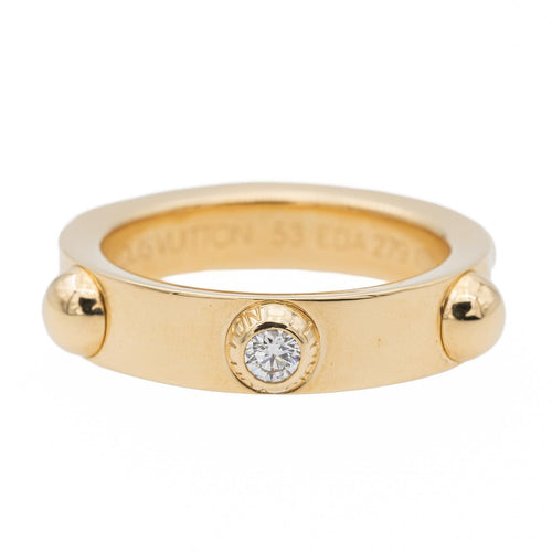 Bague 53 Louis Vuitton Bague Clous Or jaune Diamant 58 Facettes 2609077CN