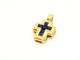 Pendentif Pendentif Croix Or jaune Saphir 58 Facettes 06569CD