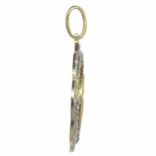Pendentif Médaille Art déco diamants et perles 58 Facettes 23191-0416