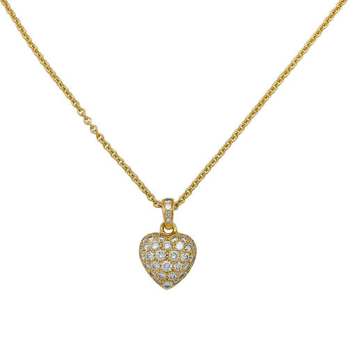 Collier Collier Cartier, "Coeur", or jaune, diamants. 58 Facettes 31312