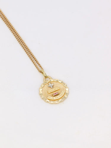 Pendentif AUGIS - Médaille Amour Plus qu’hier moins que demain 58 Facettes 894