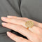 Bague 59 Bague dôme ancienne filigranée or jaune 58 Facettes