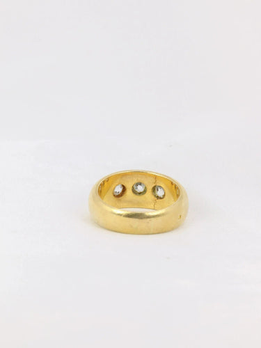 Bague 53 Bague jonc Or jaune Diamants 58 Facettes J167