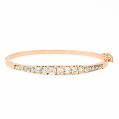 Bracelet Bracelet Jonc Or rose Diamant 58 Facettes 2112653CN