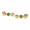 Boucles d'oreilles Boucles d'oreilles Pendantes Or jaune Emeraude 58 Facettes 2551622CN