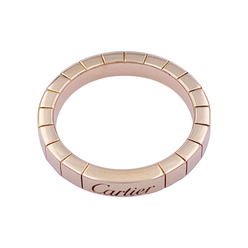 Bague 55 Bague Cartier, "Lanière", or rose. 58 Facettes 32317