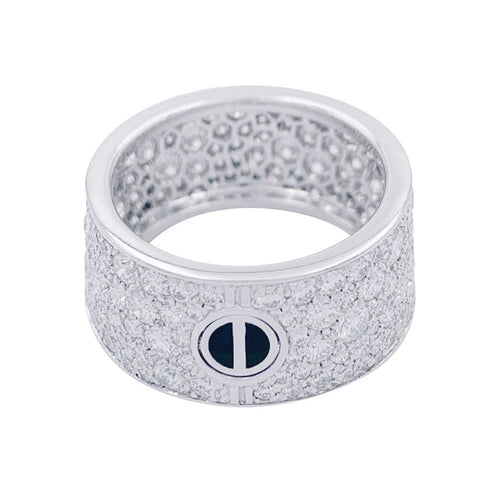 Bague 51 Bague Cartier, "Love", or blanc, diamants. 58 Facettes 32395