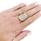 Bague 52 Bague en or rose Bulgari modèle "Bulgari Bulgari", diamants. 58 Facettes 31074