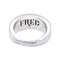 Bague 51 Bague Fred, "Success", en or blanc et diamants. 58 Facettes 33441